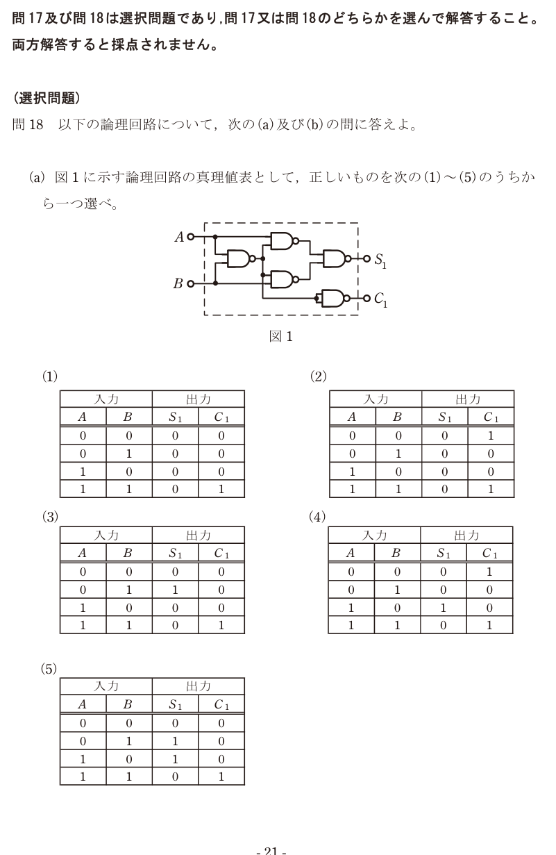 令和4年度 上期 機械 問18 の問題文