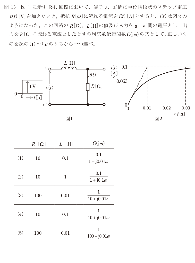 令和5年度 上期 機械 問13 の問題文