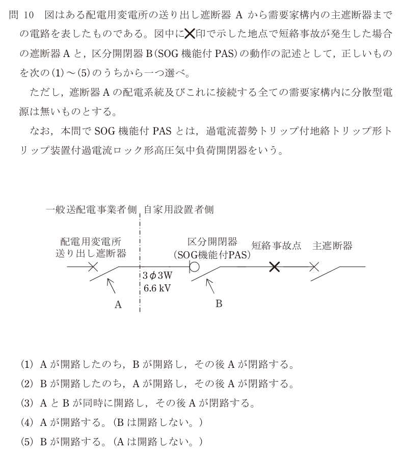 令和6年度 上期 法規 問10 の問題文
