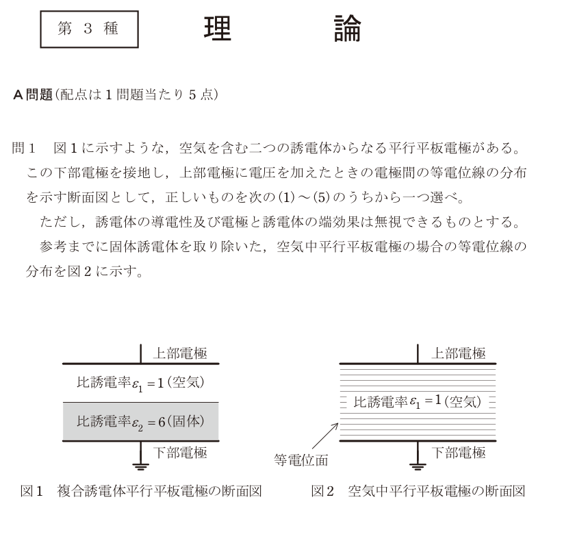 令和6年度 上期 理論 問1 の問題文