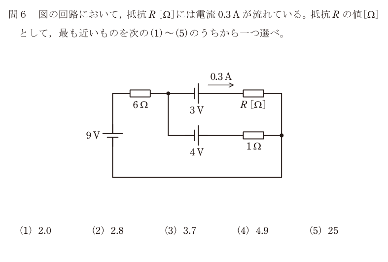令和6年度 上期 理論 問6 の問題文